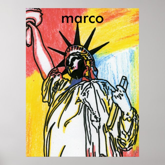 Impresiones del Poster de la Estatua de la Liberta (Frente)