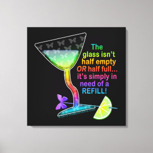 IMPRESIONES EN LIENZO - ARTE DE COCTEL VASO MEDIO 