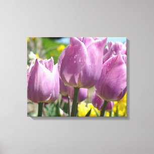 Impresiones en lienzo botánico Tulipanes Arte Flor
