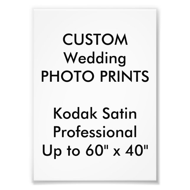 Impresiones fotográficas profesionales de 5" x 7"  (Frente)