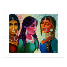 Impresiones indias de novias hermosas