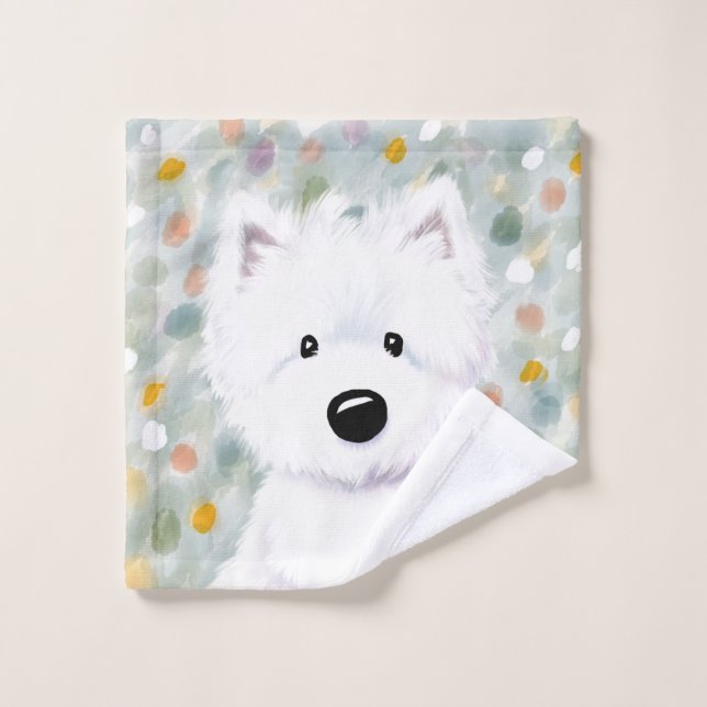 Impresiones kiniArt Fluffy Westie (Toallita)