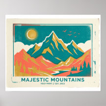 Impresiones majestuosas de montañas Riso
