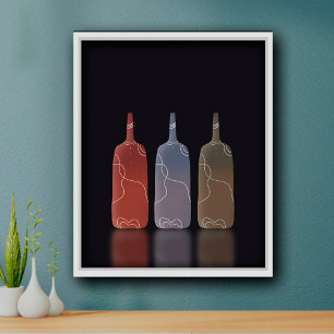 Impresiones Minimalistas simples de arte escandina