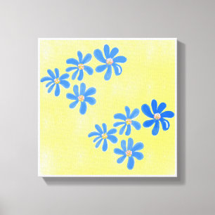 Impresiones originales de arte simple amarillo