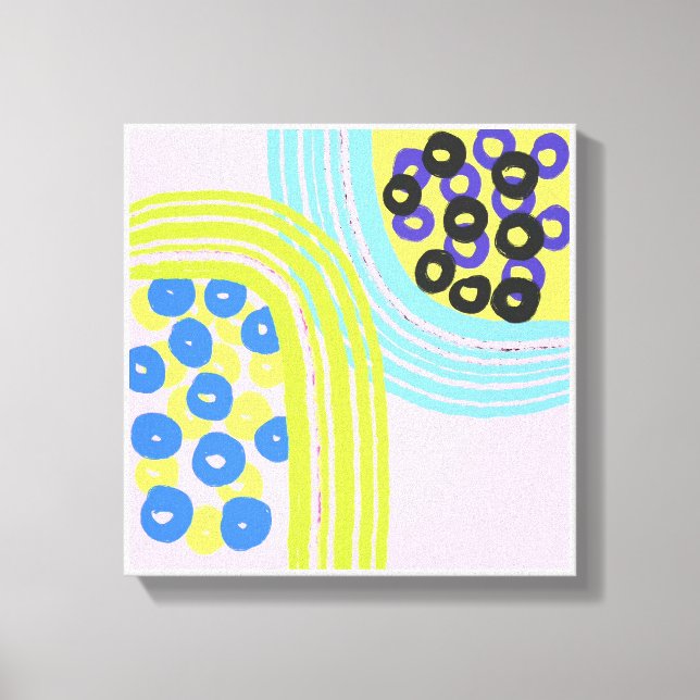 Impresiones rosadas de arte simple original (Anverso)