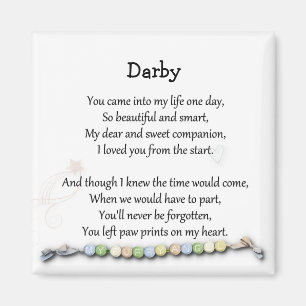 Impresiones sobre mi corazón mascota imán conmemor