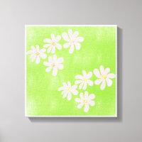 Impresiones verdes de arte simple original