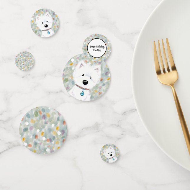 Impresiones Westie KiniArt Confetti (Grupo)