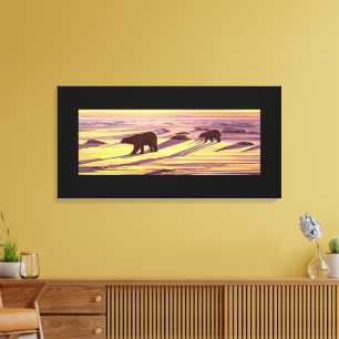 Impresiones y Pósters de Pintura de Oso Polar
