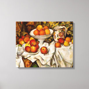 Impresionismo de la impresión de manzanas y naranj