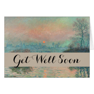 Impresionismo de Monet Sunset Seine Bella Artes