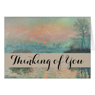 Impresionismo de Monet Sunset Seine Bella Artes