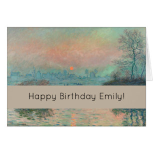 Impresionismo de Monet Sunset Seine Bella Artes