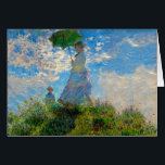 Impresionismo de Monet Woman Parasol<br><div class="desc">Claude Monet Impresionsionism Masterpiece - Una mujer con parosol fue pintada por el impresionista francés Claude Monet en 1875. Muestra a una mujer con una sombrilla y un niño pequeño, que es Madame Monet y su hijo. Esta pintura impresionista es una de las famosas de Monet, que muestra un hermoso...</div>