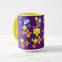 Impresionismo del arte de los píxeles - tazas de v