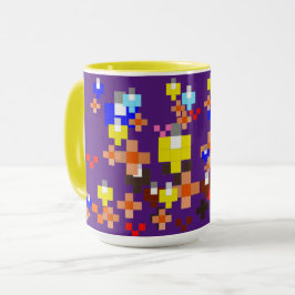 Impresionismo del arte de los píxeles - tazas de v