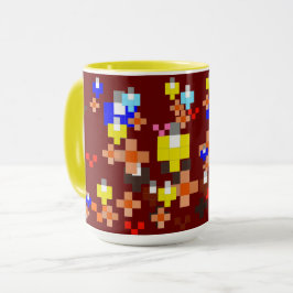 Impresionismo del arte de los píxeles - tazas de v