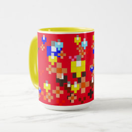 Impresionismo del arte de los píxeles - tazas de v