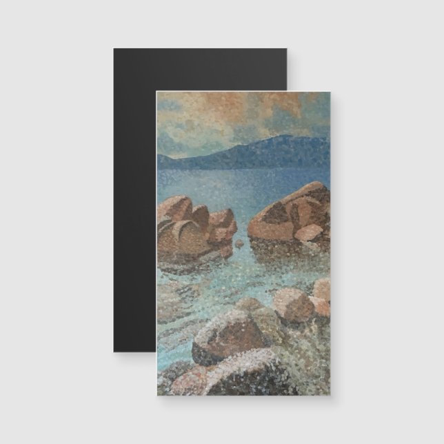 Impresionismo del Círculo de Piedras sobre el Lago (Anverso/Reverso)