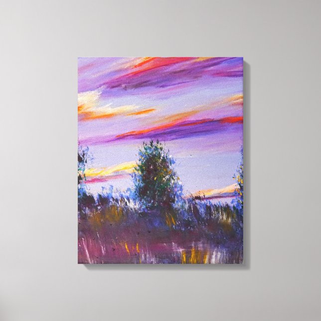 Impresionismo postal personalizado Arte de paisaje (Anverso)