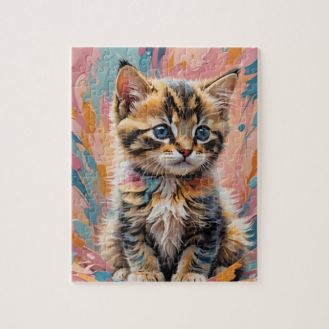 Impresionismo Rompecabezas de Kitty Jigsaw (Vertical)