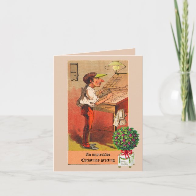 Impresora cómica de tarjetas de Navidades de impre (Anverso)