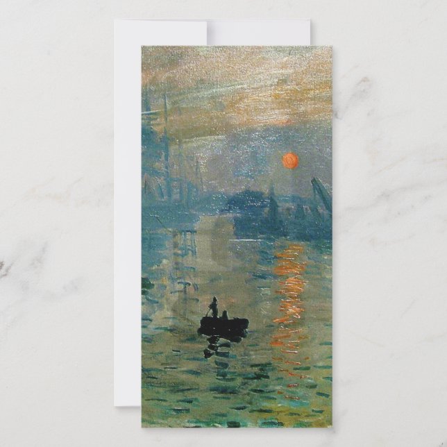 Impression Sunrise de Monet (soleil levant) - 1872 (Anverso)