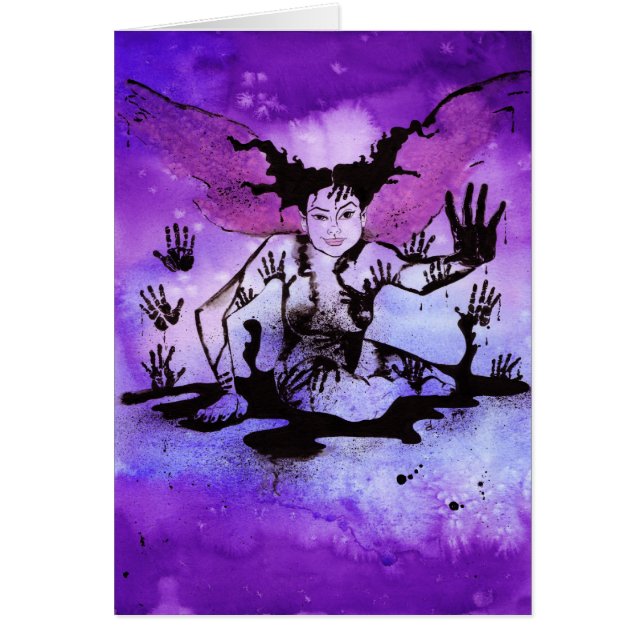 "Imprime" la tarjeta de la hada de la tinta (Frente)