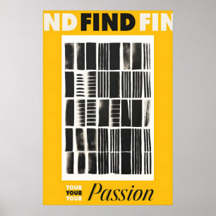 Imprime tu pasión Arte Amarillo y Negro