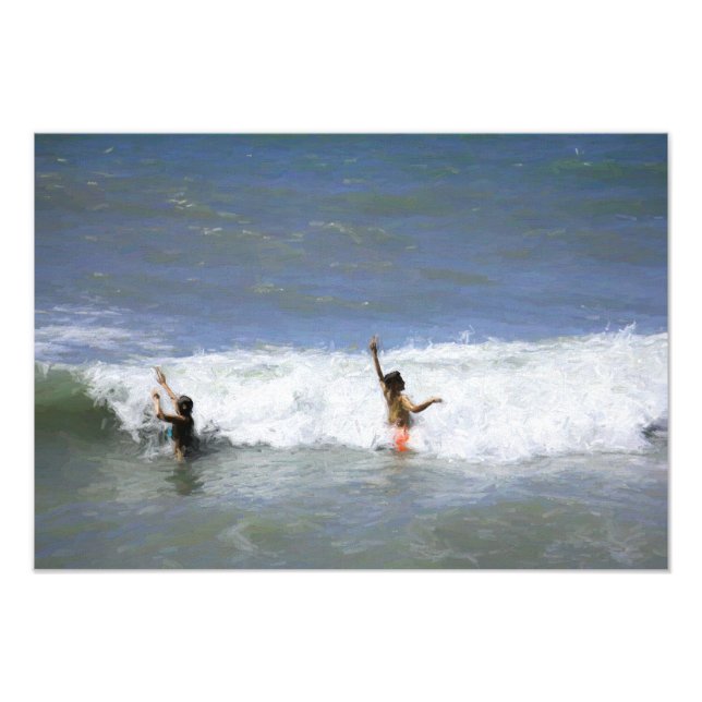 Imprimiendo en la Foto de las Olas (Frente)