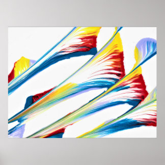 Imprimir arte abstracto a rayas salvajes 3 junto