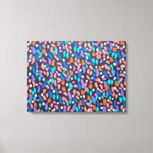 Imprimir arte abstracto de lienzo de polvo de espa