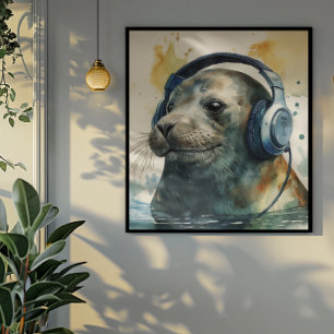 Imprimir Arte de Auriculares de Fábrica de Música 