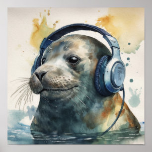 Imprimir Arte de Auriculares de Fábrica de Música 