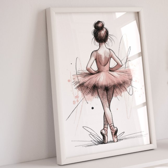 Imprimir arte de Ballerina | Decoración de Balleri (Ballerina Art Print)
