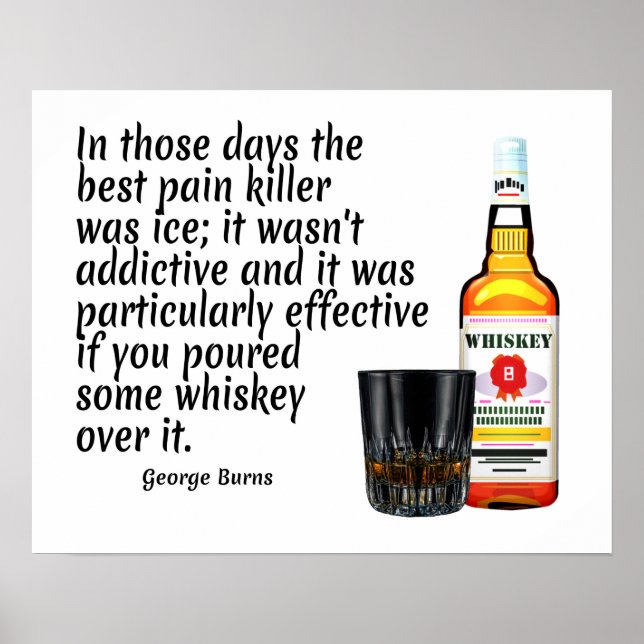 Imprimir arte de citas de Whiskey (Frente)