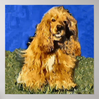 Imprimir arte de Cocker Spaniel