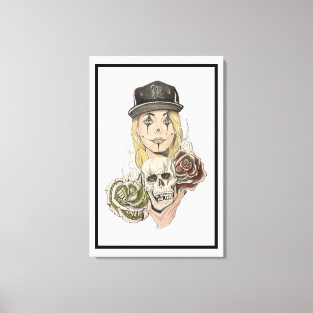 Imprimir arte de lienzo chicano (Anverso)