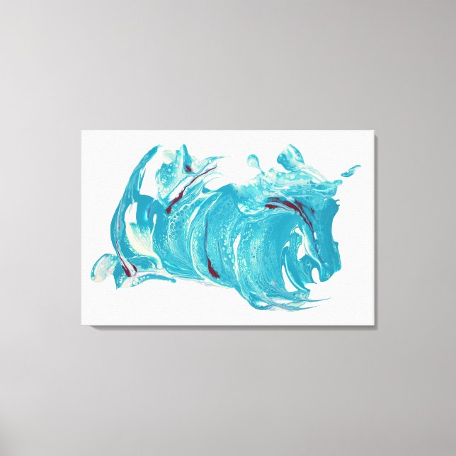 Imprimir arte de lienzo - "Corriendo con el viento (Anverso)