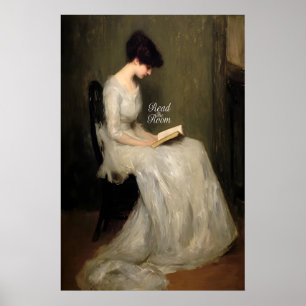 Imprimir Arte de Pared Leer La Habitación Mujer Vi