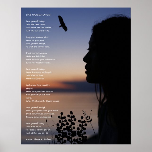 Imprimir arte de poesía de amor propio (Frente)