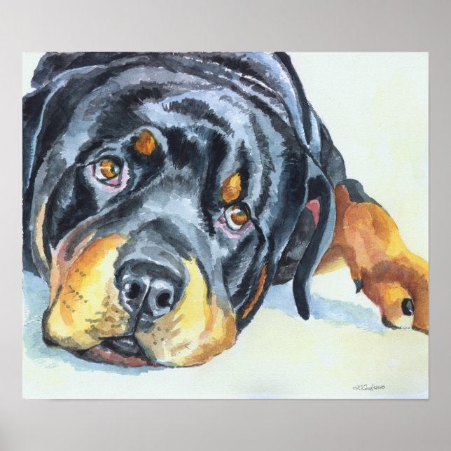 Imprimir arte de Rottweiler (Frente)