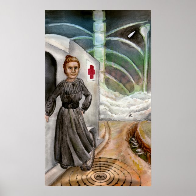 Imprimir arte Marie Curie (Frente)