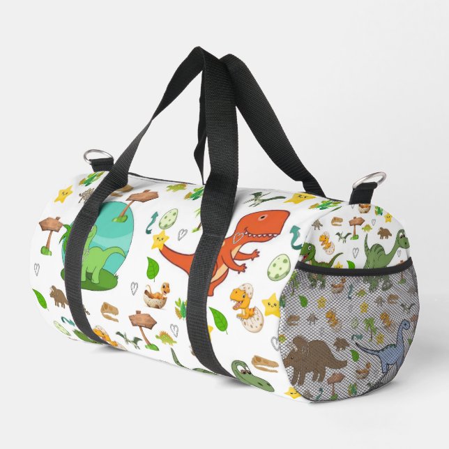 Imprimir Cortar Costal Bolsa Duffel Dinosaurio Vid (Esquina derecha)
