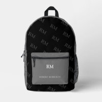 Imprimir Cortar la bolsa nueva negro y gris dos