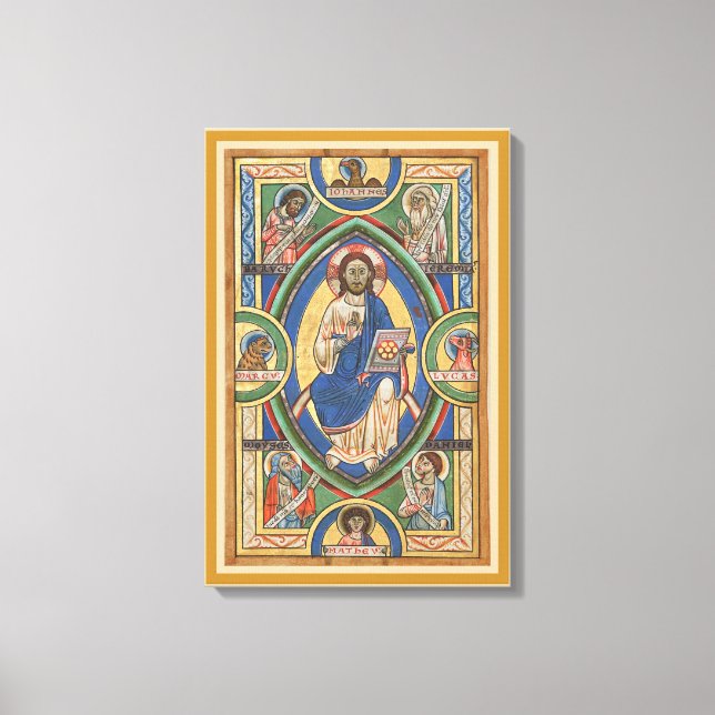 Imprimir de lienzo estirado por Cristo en Majestad (Anverso)