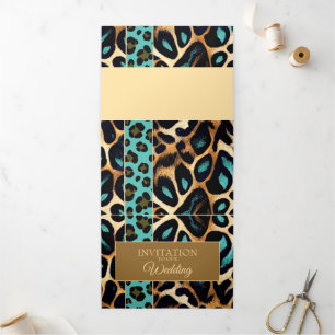 Imprimir en animales LEOPARD - Tarjeta de invitaci