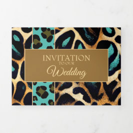 Imprimir en animales LEOPARD - Tarjeta de invitaci