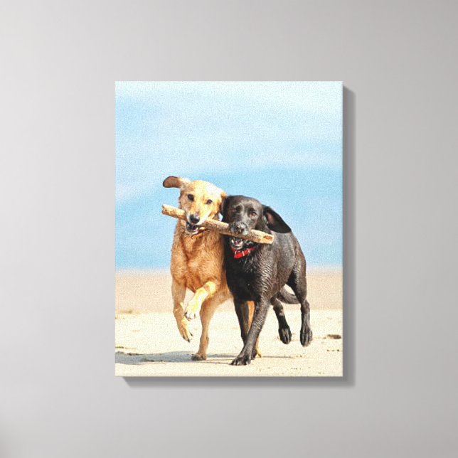 Imprimir en la galería de lienzo - Trabajo en equi (Anverso)